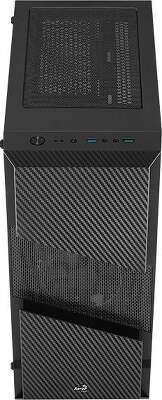 Корпус AeroCool Menace Saturn FRGB, черный, ATX, Без БП (MENACE FRGB-G-BK-V1)