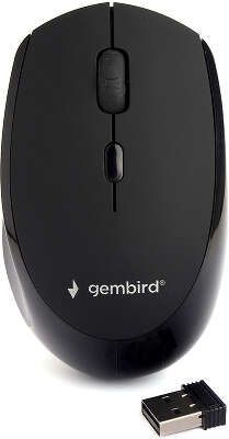 Мышь беспроводная Gembird MUSW-354, черная бесш.клик