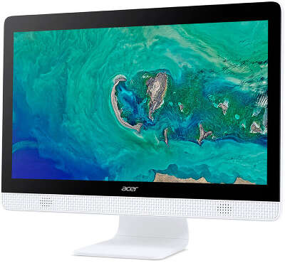 Моноблок Acer Aspire C20-820 19.5" HD+ J3710/4/1000/Multi/WF/BT/Cam/Kb+Mouse/W10,белый