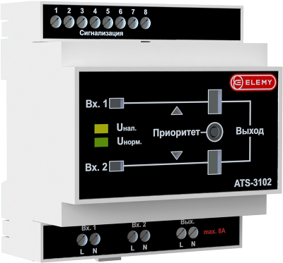 ЭЛЕКТРОННО-МЕХАНИЧЕСКИЙ АВР ATS-3102