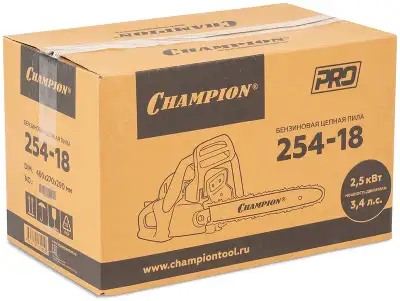 Бензопила Champion 254-18 2500Вт 3.4л.с. дл.шины:18
