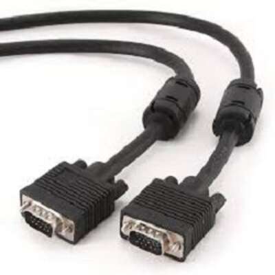 Gembird/Cablexpert CC-PPVGA-10-B, Кабель VGA Premium , 15M/15M, 3.0м, черный, тройной экран, феррит.кольца 