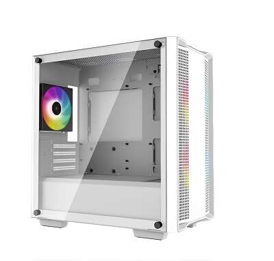 Корпус DEEPCOOL MiniTower CC360 WH ARGB white (mATX, без БП, USB3.0+USB2.0, 3x120mm ARGB) (R-CC360-WHAPM3-G-1)