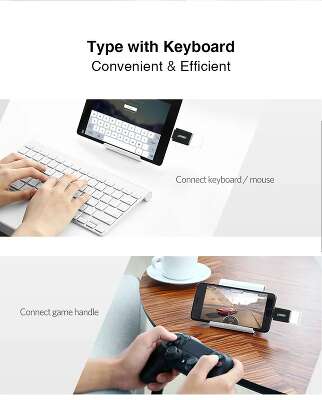 Адаптер UGREEN US173 (20808) USB-C to USB 3.0 A Female Adapter. Цвет: черный