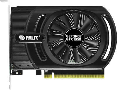 Видеокарта Palit nVidia GeForce GTX1650 StormX+ 4Gb DDR5 PCI-E HDMI, 2DP