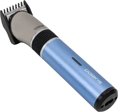 Машинка для стрижки Polaris PHC 0401RB голубой (насадок в компл:1шт)
