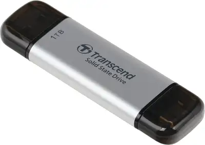 Внешний SSD Transcend ESD310 1Tb, USB 3.2 Gen 2/ Type-C, серебристый