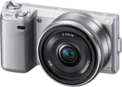 Цифровая фотокамера Sony NEX-5ND Silver Double Kit (E16 мм, 18-55 мм)