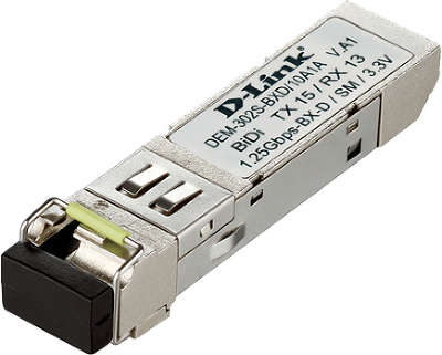 Модуль D-Link DEM-302S-BXD/10A1A (10шт. в коробке) WDM SFP-трансивер с 1 портом 1000BASE-BX-D (Tx:1550 нм, Rx: