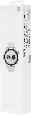Смарт-часы Xiaomi Watch S4 47мм 1.43" AMOLED корп.серебристый рем.серый (BHR9197GL)