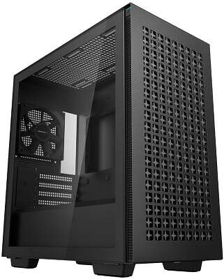 Корпус MiniTower Deepcool CH370 black (mATX, без БП, 2xUSB Type-A) (R-CH370-BKNAM1-G-1)