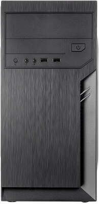 Корпус с блоком питания 500Вт./ Case Foxline FL-702, mATX, 1x5.25EXT, 1x3.5EXT, 2x3.5INT, 2xUSB2.0, HDA, w/o FAN, w/500W ATX PSU, w/1.2m EU pwr cord