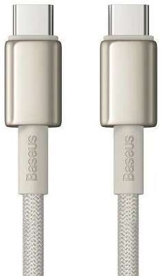 Кабель Baseus Tungsten Gold 100W USB-C to USB-C, 1 м, Gold [P10319800G2100]