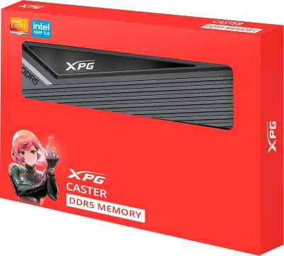 Память DDR5 2x16GB 6400MHz A-Data AX5U6400C3216G-DCCAGY XPG Caster RTL Gaming PC5-51200 CL32 DIMM ECC 288-pin 1.4В kit single rank с радиатором Ret