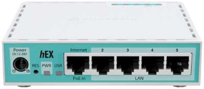 MikroTik E50UG hEX Refresh Маршрутизатор  5*1Gbit RJ45, 512MB RAM, Dual-core CPU, USB