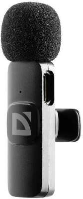 Defender Петличный микрофон Talky-137 wrls, черный, на прищепке, 1шт