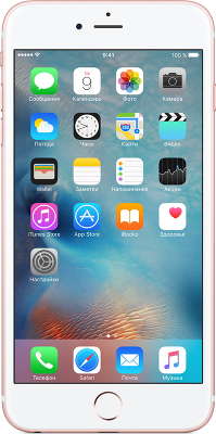 Смартфон Apple iPhone 6S Plus [MKU52RU/A] 16 GB rose gold