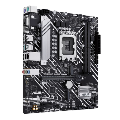 Материнская плата ASUS PRIME H610M-A-CSM, LGA1700, H610, 2*DDR5, 4*SATA, 2*M.2, 2*USB 3.2, 4*USB 2.0, 1*PCIx16, 1*PCIx1, HDMI+DP+D-Sub, mATX; 90MB1G20-M0EAYC