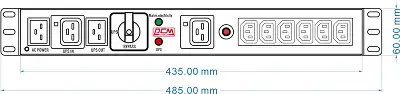 Байпас Powercom MBS1607-1C19-6C13