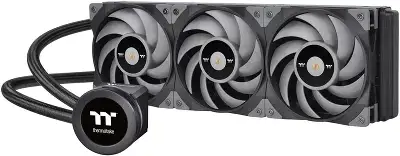 Система водяного охлаждения Thermaltake Toughliquid Ultra 360 Soc-AM5/AM4/1200/1700/1851 черный 4-pin 28.1dB Al+Cu LCD Ret (CL-W323-PL12GM-B)