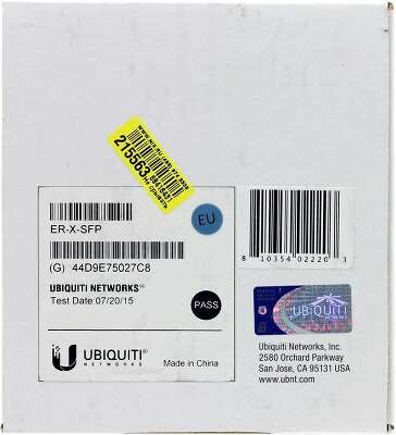 Маршрутизатор Ubiquiti EdgeRouter X-SFP, LAN: 5x1 Гбит/с, (ER-X-SFP)