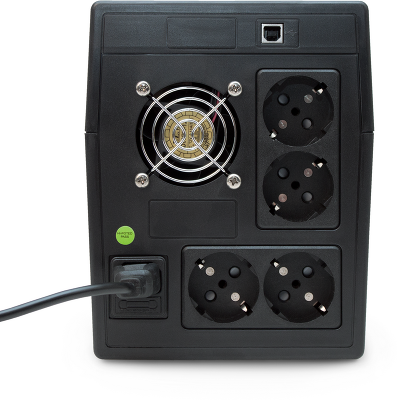 ИБП POWERMAN Back Pro 2000 PLUS, линейно-интерактивный, 2000ВА, 1200Вт, 4 евророзетки с резервным питанием, USB, батарея 12В 9Ач 2 шт., 380мм х 101мм х142мм, 11.5 кг./ UPS POWERMAN Back Pro 2000 PLUS, line-interactive, 2000VA, 1200W, 4 eurosockets with ba