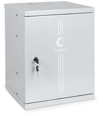 Cabeus WSC-8Um Шкаф телекоммуникационный настенный 10" 8U 326x300x405mm (ШхГхВ) дверь металл
