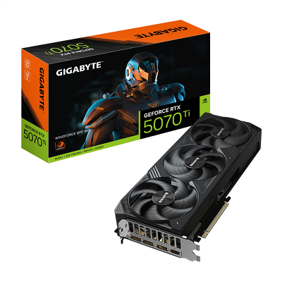Видеокарта GIGABYTE RTX5070Ti WINDFORCE SFF 16Gb//RTX5070Ti, HDMI*1, DP*3, 16G,D7