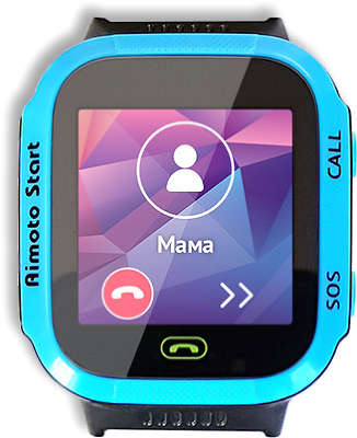 Детские часы-телефон с GPS-трекером "Кнопка жизни" Aimoto Start, синие