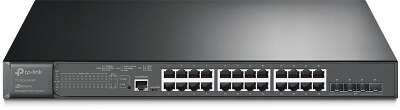 Коммутатор TP-LINK TL-SG3428XMP 24-портовый гигабитный управляемый PoE-коммутатор с 4 SFP+ портами 10 Гбит/с, поддержка PoE 802.3af/at, 1 консольный порт, установка в 19-дюймовую стойку, поддержка функций L2/L2+ (030773)