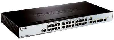 D-Link DES-3200-28/C1A Управляемый L2 коммутатор с 24 портами 10/100Base-TX, 2 портами 100/1000Base-X SFP и 2 комбо-портами 100/1000Base-T/SFP