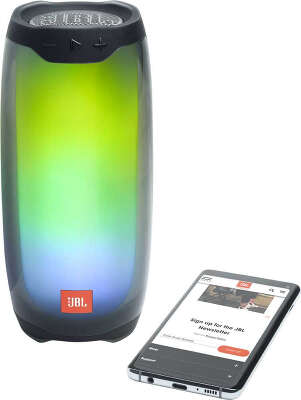 Колонка порт. JBL Pulse 4 черный 20W 1.0 BT 10м 7260mAh (JBLPULSE4BLK)