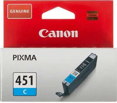 Canon CLI-451C 6524B001 Картридж  для PIXMA iP7240/MG6340/MG5440, Голубой, 332стр.