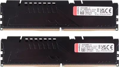 Память DDR5 2x16Gb 5200MHz Kingston KF552C40BBK2-32 Fury Beast RTL Gaming PC5-41600 CL40 DIMM 288-pin 1.25В kit single rank с радиатором Ret