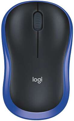 Мышь беспроводная Logitech M185 Blue синяя, оптическая, 1000dpi, 2.4GHz, USB-ресивер Logitech Unifying®, {10} (028852)