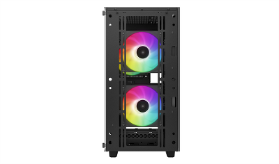 корпус Deepcool CC360 ARGB без БП, боковое окно (закаленное стекло), черный, mATX