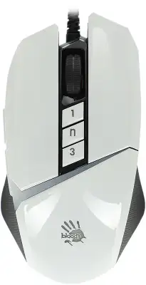 Мышь A4Tech Bloody W60 Max белый оптическая 10000dpi USB 10but (W60 MAX (PANDA WHITE))