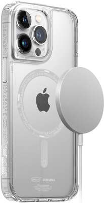 Чехол для iPhone 14 Pro SKINARMA SAIDO Clear (MagSafe) [SK-IP14P-SDOMS-CLR]