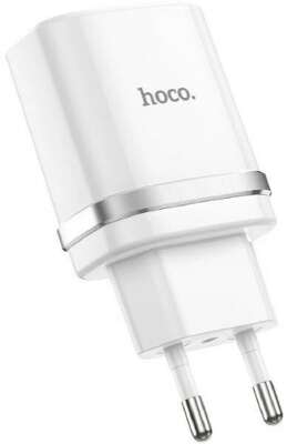 HOCO HC-16262 C12Q/ Сетевое ЗУ/ QC 3.0/ 1 USB/ Выход: 5V_9V_12V, 18W/ White