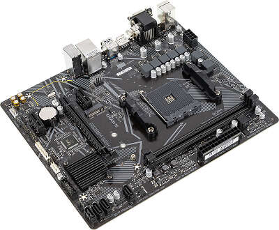 Материнская плата Gigabyte A520M S2H Soc-AM4 AMD A520 2xDDR4 mATX AC`97 8ch(7.1) GbLAN RAID+VGA+DVI+HDMI