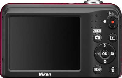 Цифровая фотокамера Nikon COOLPIX A10 Red