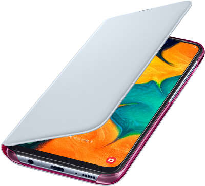 Чехол-книжка Samsung для Samsung Galaxy A30 (2019) Wallet Cover белый (EF-WA305PWEGRU)
