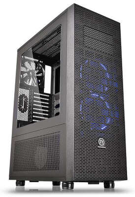 Корпус Thermaltake Core X71 TG, Black, w/o PSU, ATX