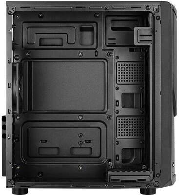 Корпус AeroCool Tomahawk-S 500W, черный, ATX, 500W (4718009156920)