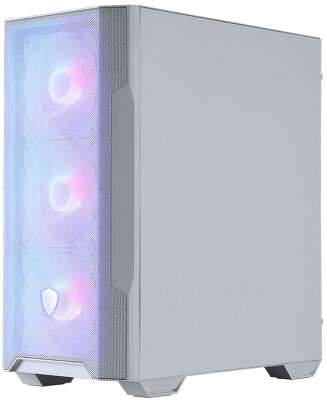 Корпус MSI MAG FORGE M100R WHITE Mini-Tower, MATX, 1xUSB 3.0, 2xUSB 2.0, 4x120mm ARGB Fan, ARGB Control Board, Tempered Glass Window, Brown Box (932220)
