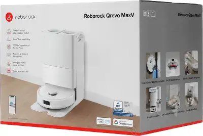 Пылесос-робот Roborock Q Revo MaxV 60Вт белый