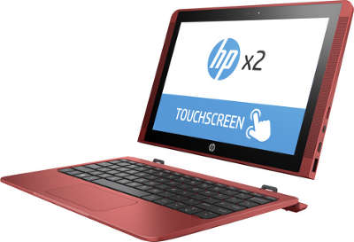 Ноутбук HP x2 10-p004ur Red 10.1" HD Touch X5-Z8350/4/64SSD/WF/BT/CAM/W10 (Y5V06EA)