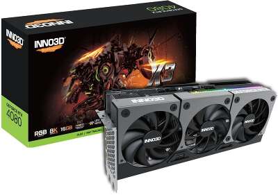Видеокарта Inno3D NVIDIA nVidia GeForce RTX 4080 X3 16Gb DDR6X PCI-E HDMI, 3DP