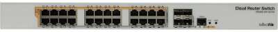 Коммутатор Mikrotik CRS328-24P-4S+RM, 28 портов, управляемый L3 (24x 1Gbs Poe, 4x 10Gbs SFP+) (CRS328-24P-4S+RM)