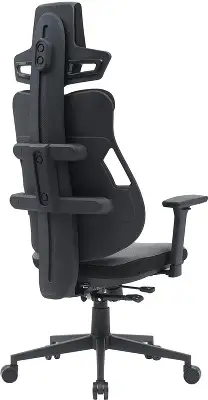 Кресло Cactus CS-CHR-DUO-GYBK серый/черный с подголов. крестов. сталь пластик черный